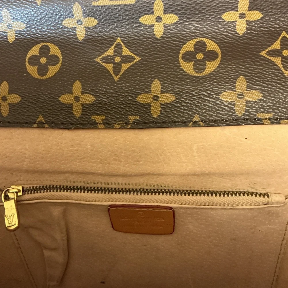 Louis Vuitton Monogram Serviette Fermoir Vintage Envelope Briefcase S-Lock